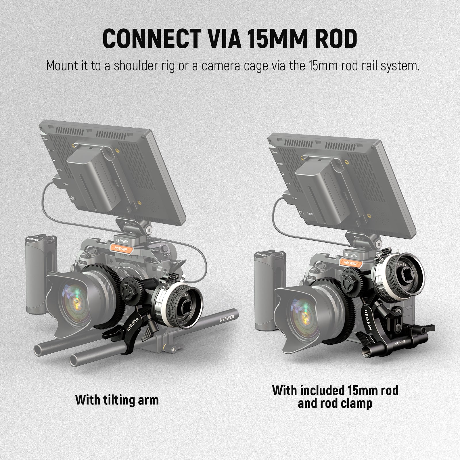 NEEWER PG001 Mini Follow Focus with A/B Stops