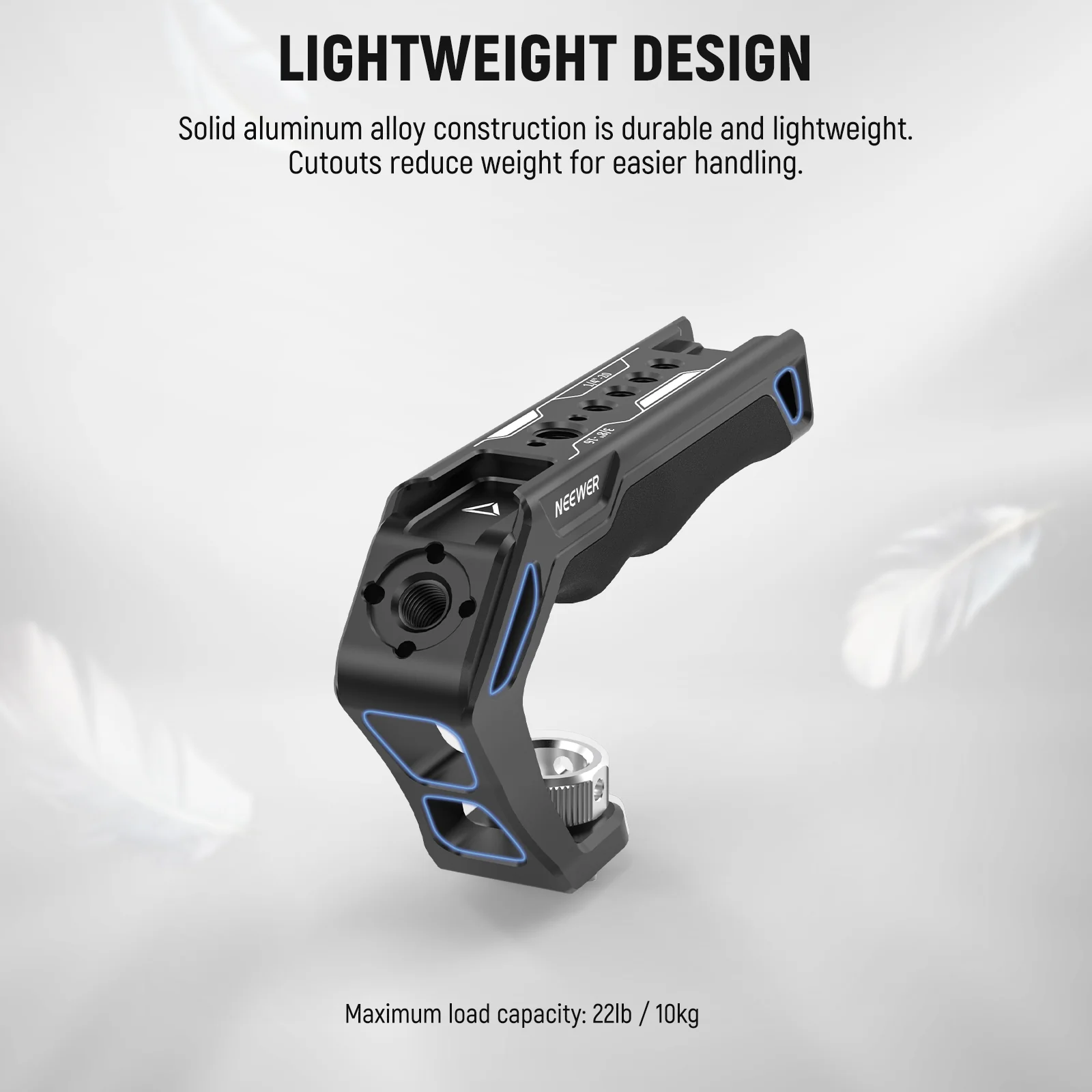 NEEWER CA007 Camera Top Handle with 3/8" ARRI Locating Pins