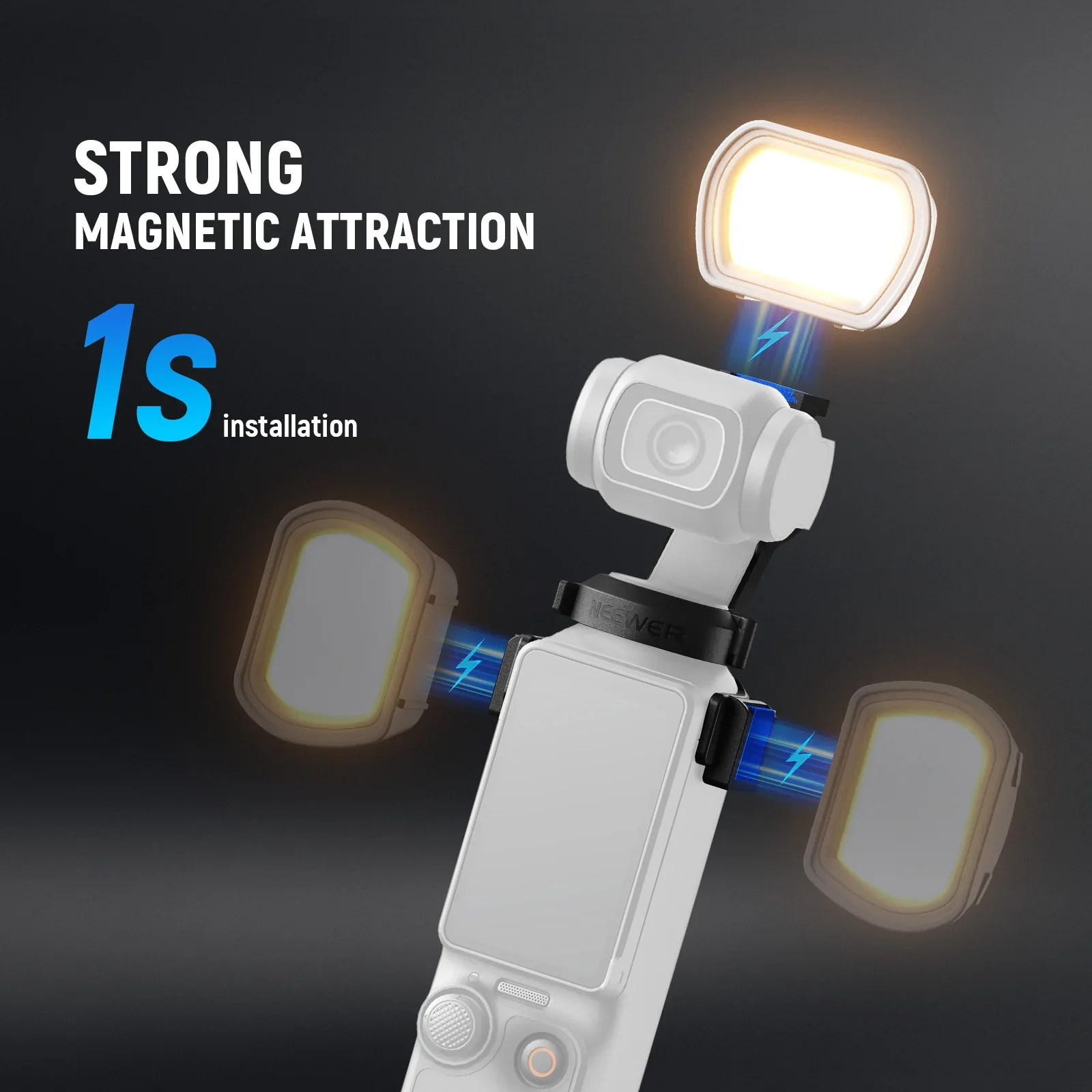 NEEWER BASICS M21 Magnetic Auxiliary Light For DJI OSMO Pocket 3