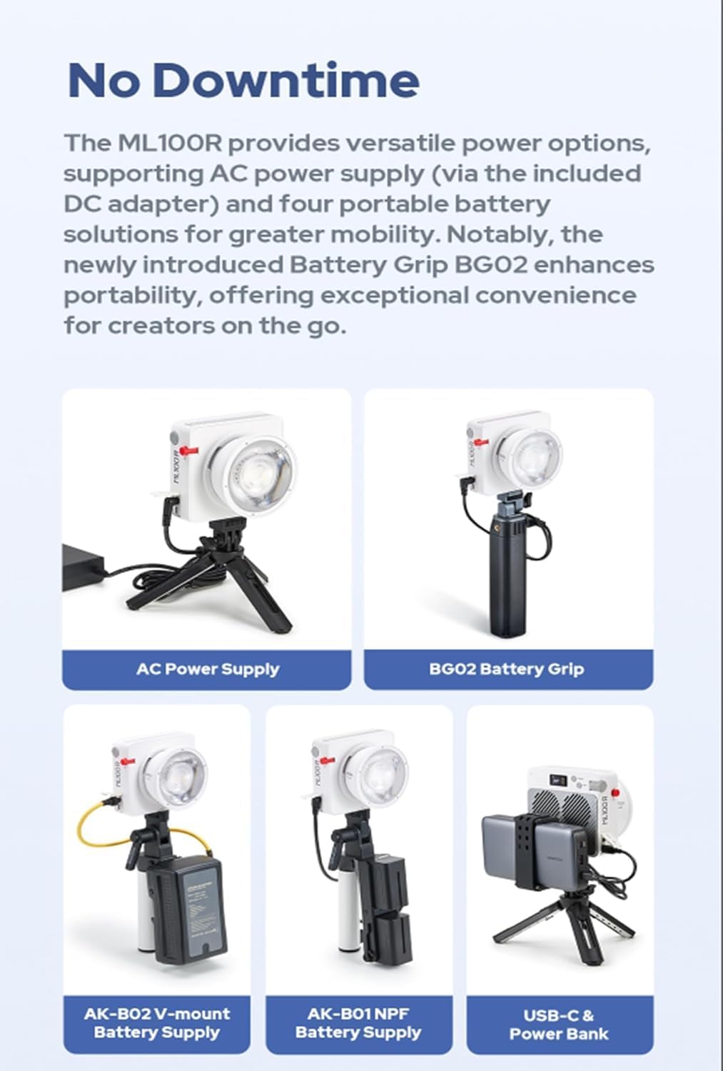 Godox ML100R RGB Portable LED Light 3 Kit