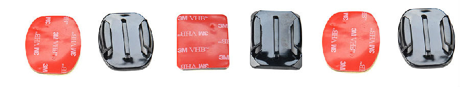 Curved & Flat Adhersive Mounts For GoPro