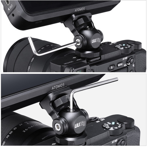 UURig Articulating Cold Shoe Monitor Mount with Spring-Loaded ARRI Anti-Twist Pin