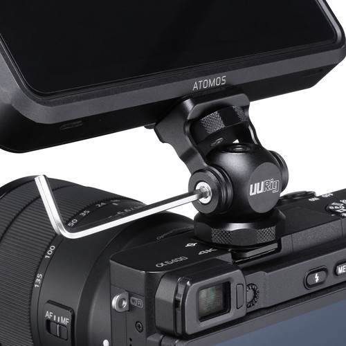 UURig Articulating Cold Shoe Monitor Mount with Spring-Loaded ARRI Anti-Twist Pin
