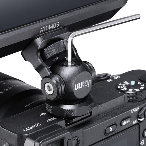 UURig Articulating Cold Shoe Monitor Mount with Spring-Loaded ARRI Anti-Twist Pin