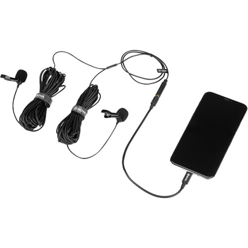BOYA by-M2 Clip-on Lavalier Microphone Lightning Port for iOS Devices Phone Tablet Recording Vlog Making Broadcasting