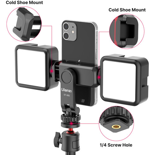 Ulanzi ST-06S Multi-Function Cold Shoe Smartphone Holder