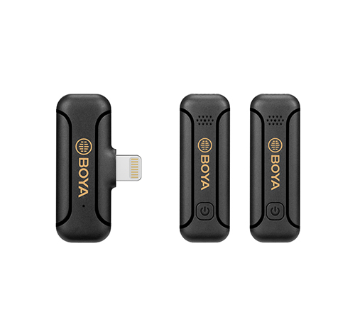 BOYA BY-WM3T2-D2 Digital True-Wireless Microphone System with Lightning Connector for iOS Mobile Devices (2.4 GHz)