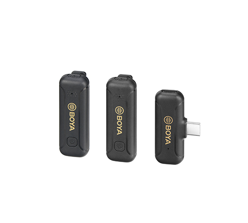 BOYA BY-WM3T2-U1 Digital True-Wireless Microphone System with USB Type-C Connector for Mobile Devices (2.4 GHz)