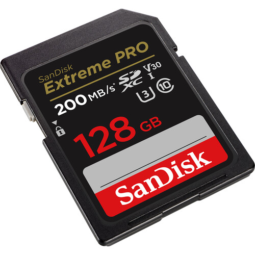 SanDisk 128GB Extreme 200MB/s PRO UHS-I SDXC Memory Card