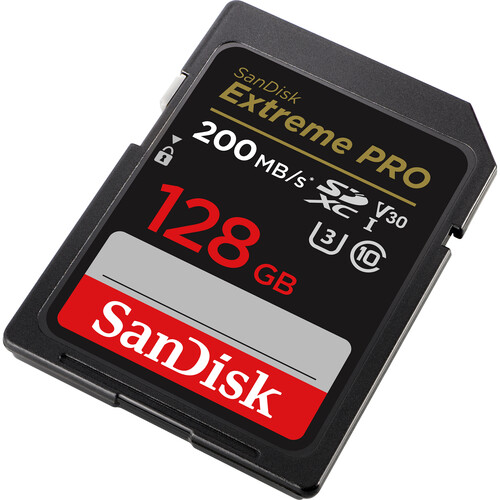 SanDisk 128GB Extreme 200MB/s PRO UHS-I SDXC Memory Card