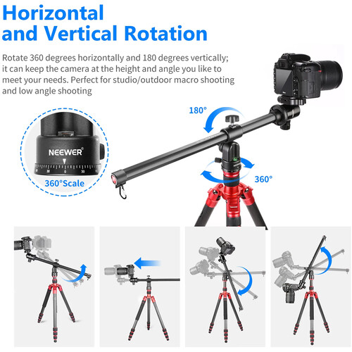 Neewer 19.7" Tripod Extension Boom Arm