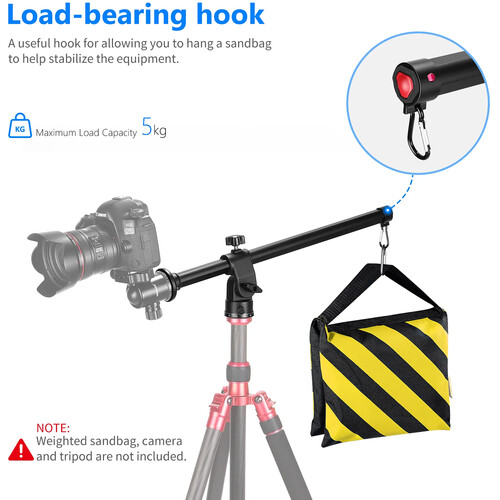 Neewer 19.7" Tripod Extension Boom Arm