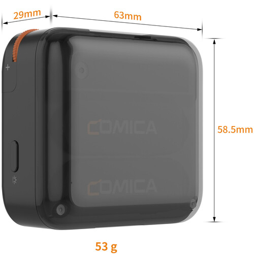 Comica Audio Vimo S MI 2-Person Wireless Microphone System with Lightning Connector for iOS Devices (White, 2.4 GHz)