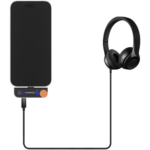Comica Audio Vimo S MI 2-Person Wireless Microphone System with Lightning Connector for iOS Devices (White, 2.4 GHz)
