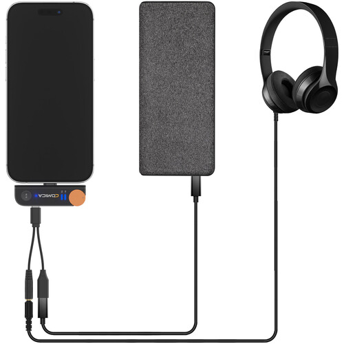 Comica Audio Vimo S MI 2-Person Wireless Microphone System with Lightning Connector for iOS Devices (White, 2.4 GHz)