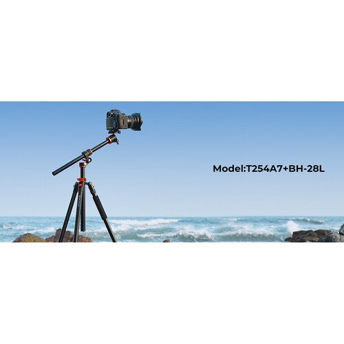 K&F Concept T254A7 Magnesium Alloy Tripod with BH-28L Ball Head