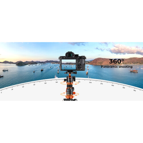 K&F Concept T254A7 Magnesium Alloy Tripod with BH-28L Ball Head