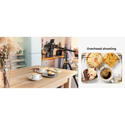 K&F Concept T254A7 Magnesium Alloy Tripod with BH-28L Ball Head