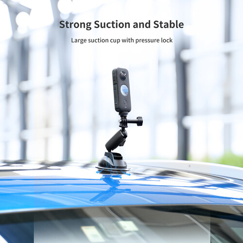 TELESIN Suction Cup Camera Mount with 3-Prong Mount TE-SUC-010