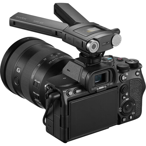 Godox IVM-S3 Camera-Mount Adjustable Dual-Cardioid Microphone