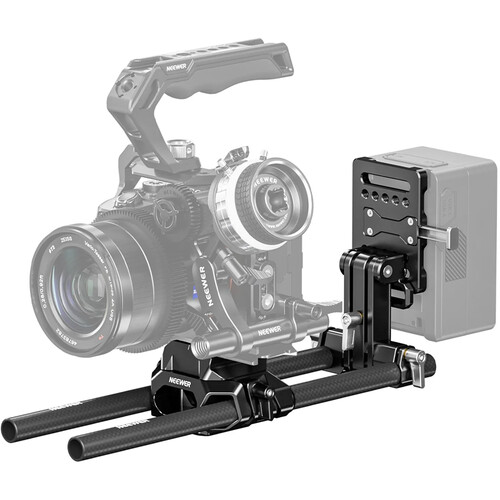 Neewer 15mm LWS Baseplate Kit with V-Mount Battery Plate