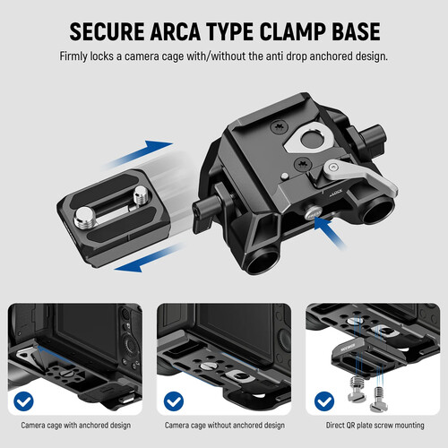 Neewer 15mm LWS Baseplate Kit with V-Mount Battery Plate