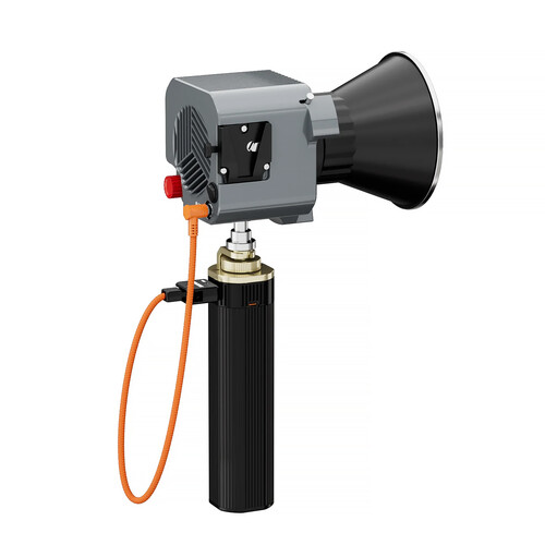 ZG-H90Pro Battery Grip with Bouncy Arri Locating Pin and 180° Rotation Holder（Coiled Braided Cable ）