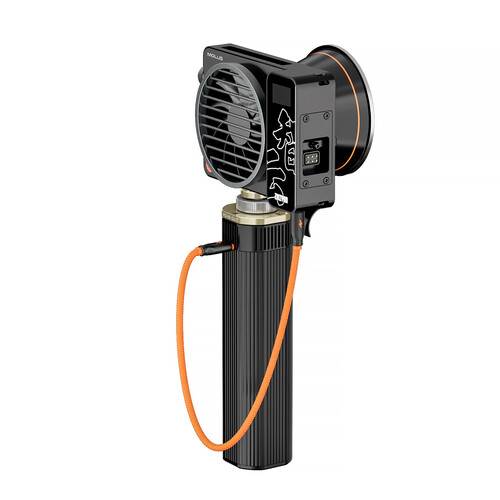ZG-H90Pro Battery Grip with Bouncy Arri Locating Pin and 180° Rotation Holder（Coiled Braided Cable ）