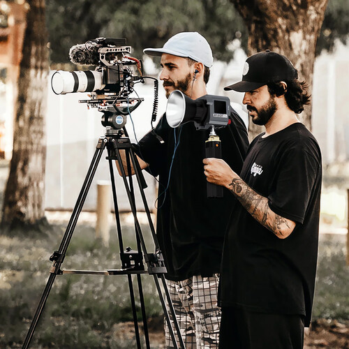 ZG-H90Pro Battery Grip with Bouncy Arri Locating Pin and 180° Rotation Holder（Coiled Braided Cable ）