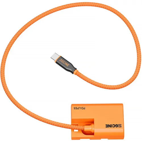 ZGCINE USB-C PD to LP-E6 Dummy Battery with Braided Wire 23.6″ (PD-LPE6)