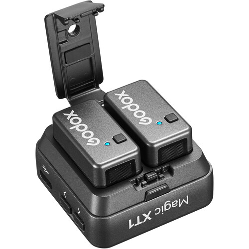 Godox Magic XT1-CL 2-Person Wireless Microphone System with USB-C and Lightning Adapters (2.4 GHz)