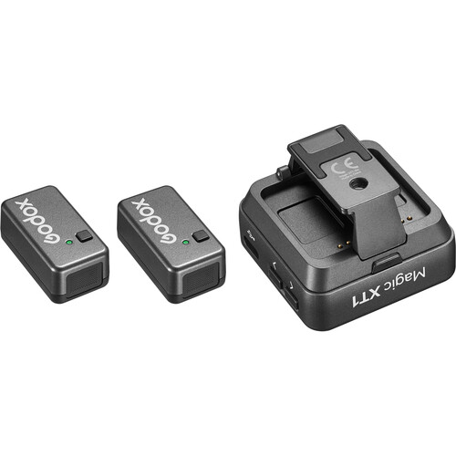 Godox Magic XT1-CL 2-Person Wireless Microphone System with USB-C and Lightning Adapters (2.4 GHz)