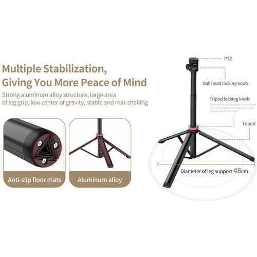 Ulanzi MT-79 Portable Adjustable Light Stand (6.5')