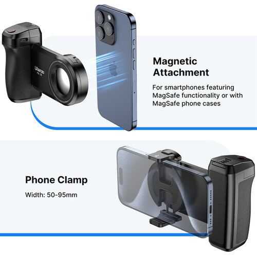 Ulanzi MA35 MagSafe Bluetooth Smartphone Camera Shutter and Grip Ulanzi MA35 MagSafe Bluetooth Smartphone Camera Shutter and Grip