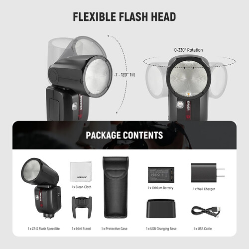 Neewer Z2-S TTL Round Head Flash Speedlite for Sony