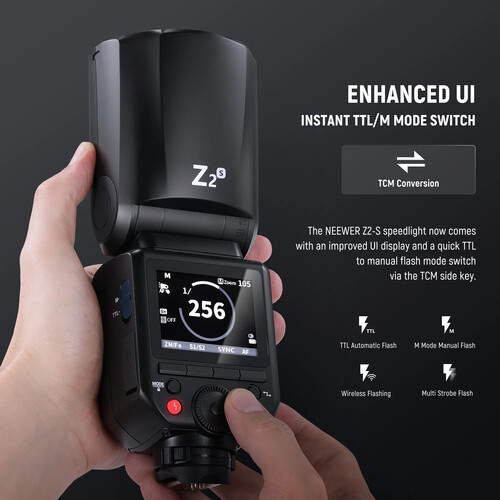 Neewer Z2-S TTL Round Head Flash Speedlite for Sony