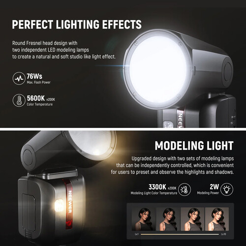 Neewer Z2PRO-S TTL Round Head Flash Speedlite for Sony