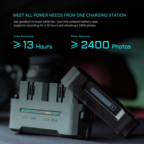 Tilta Portable Charging Station for NP-FZ100 Batteries TBC-FZ100-GN