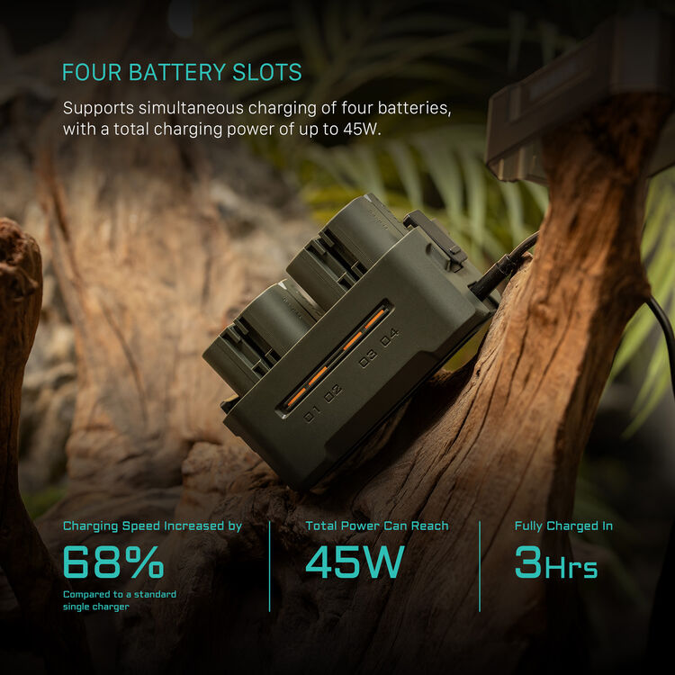 Tilta Portable Charging Station for LP-E6 Batteries (Green) TBC-E6-GN Tilta Portable Charging Station for LP-E6 Batteries (Green) TBC-E6-GN