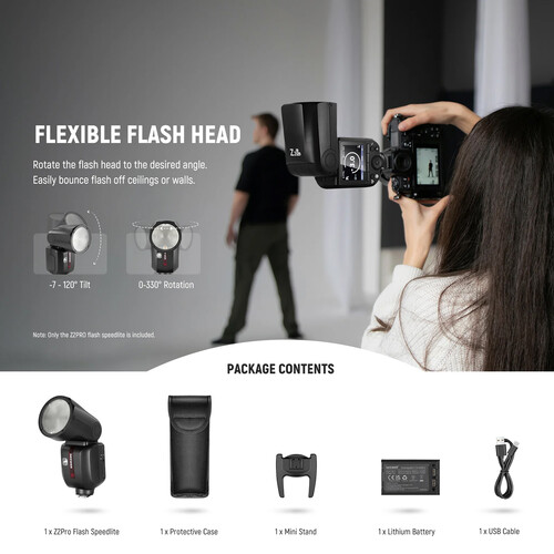 Neewer Z2PRO-C TTL Round Head Flash Speedlite for Canon