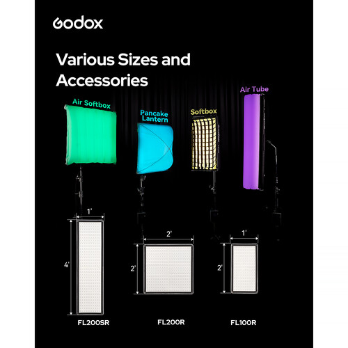 Godox FL200R RGB Flexible LED Light Mat (2 x 2')