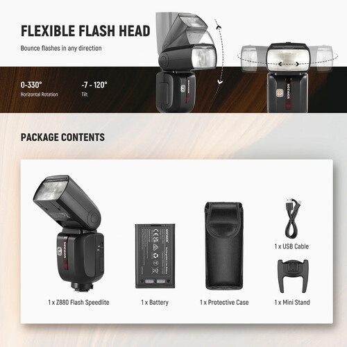 Neewer Z880-S TTL Camera Flash Speedlite for Sony