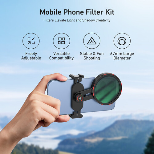 TELESIN Mobile Phone Filter Holder (67mm) P3-EAK-02