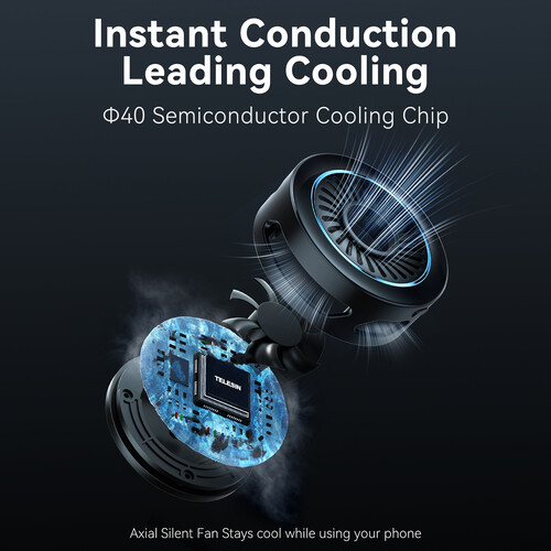 TELESIN Magnetic Cooler for Smartphones and Tablets (Cooling Only) P9-MPR-02-P