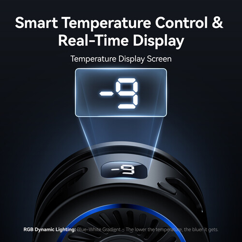 TELESIN Magnetic Cooler for Smartphones and Tablets (Cooling with Wireless Charging) P9-MPR-01-P