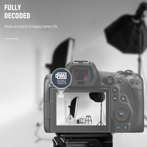 Neewer LP-E6P/LP-E6NH Kit with 3 Batteries and 3-Bay LCD USB Charger