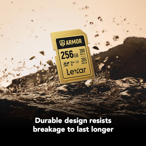 Lexar 256GB ARMOR GOLD UHS-II SDXC Memory Card