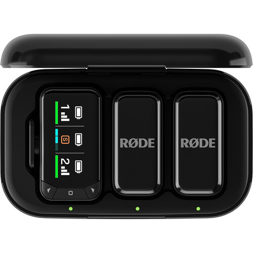 RODE Wireless Micro 2-Person Ultracompact Wireless Microphone System with USB-C Connector (2.4 GHz, Black)