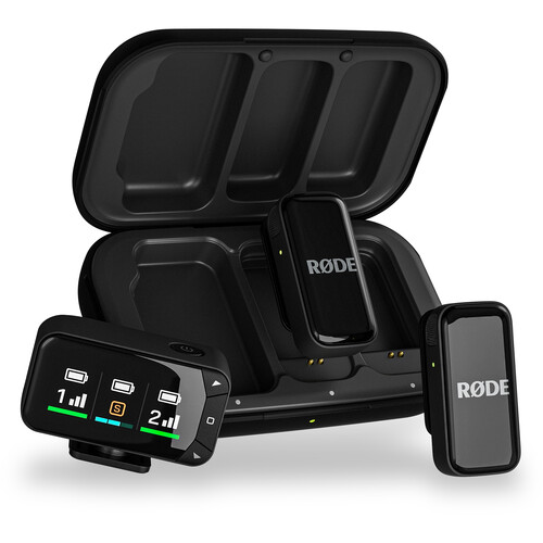 RODE Wireless Micro 2-Person Ultracompact Wireless Microphone System with USB-C Connector (2.4 GHz, Black)