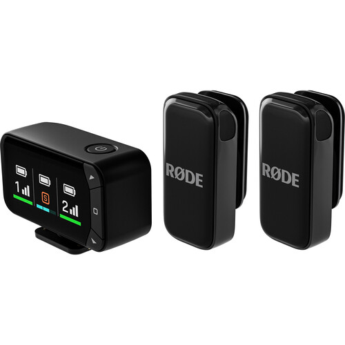RODE Wireless Micro 2-Person Ultracompact Wireless Microphone System with USB-C Connector (2.4 GHz, Black)